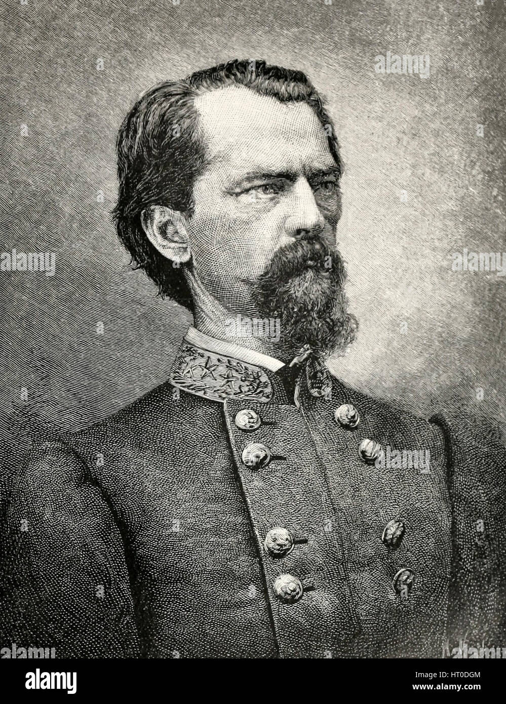 Generalmajor John R Gordon - Gouverneur von Georgia - amerikanischer Bürgerkrieg Stockfoto