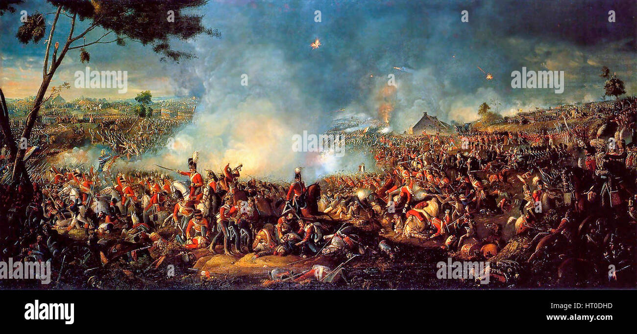 Die Schlacht von Waterloo von William Sadler Stockfoto