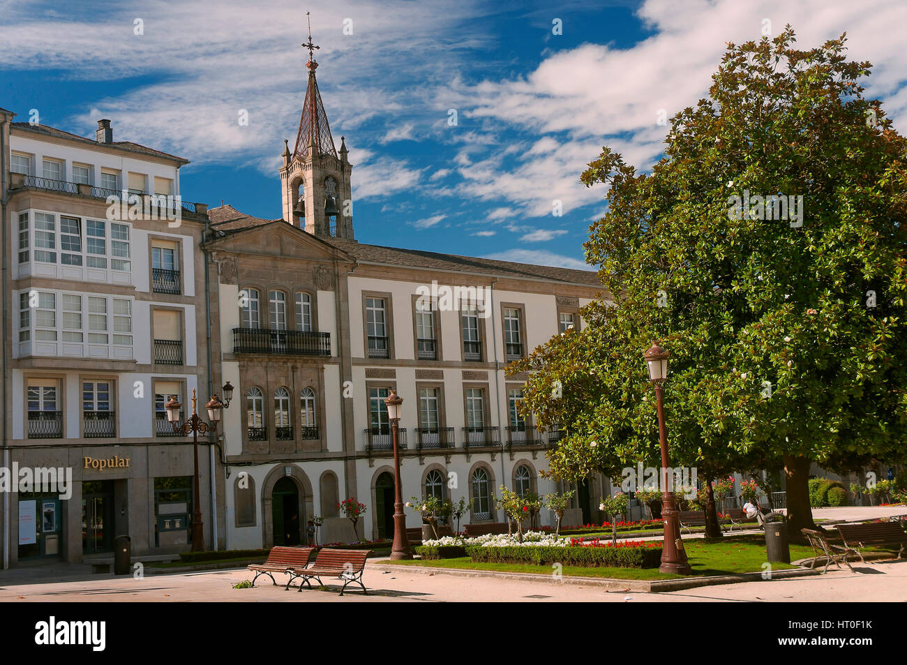 Plaza Mayor, Lugo, Region Galicien, Spanien, Europa Stockfoto