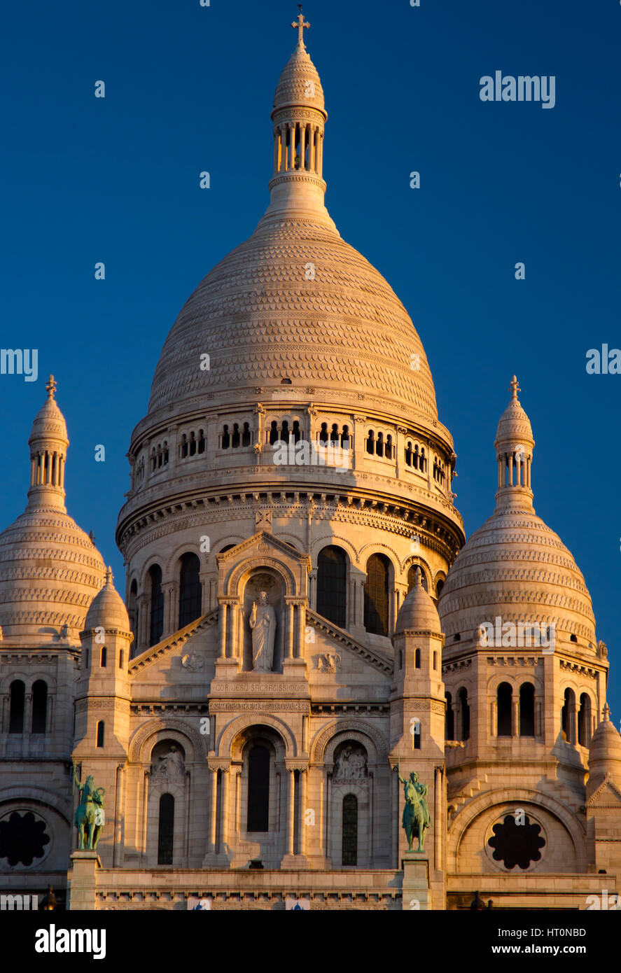 Basilika des Heiligen Herzens von Paris. Montmartre. Paris, Frankreich, Europa. Stockfoto