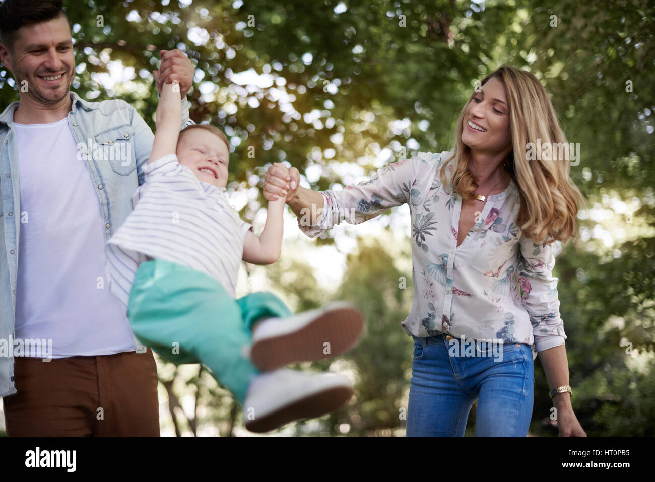 Dieser Moment ist nur für die Familie reserviert. Stockfoto