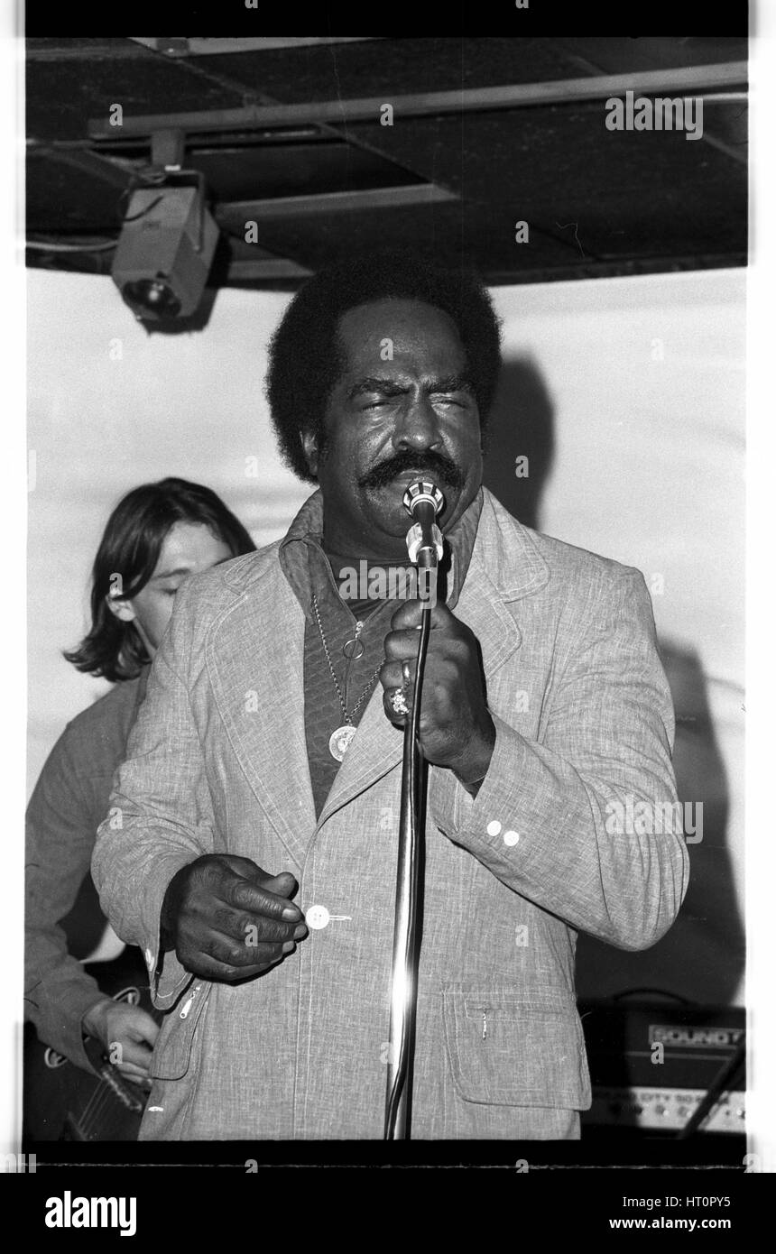 Jimmy Witherspoon, Ronnie Scott, Soho, London, 1973.   Künstler: Denis Williams. Stockfoto