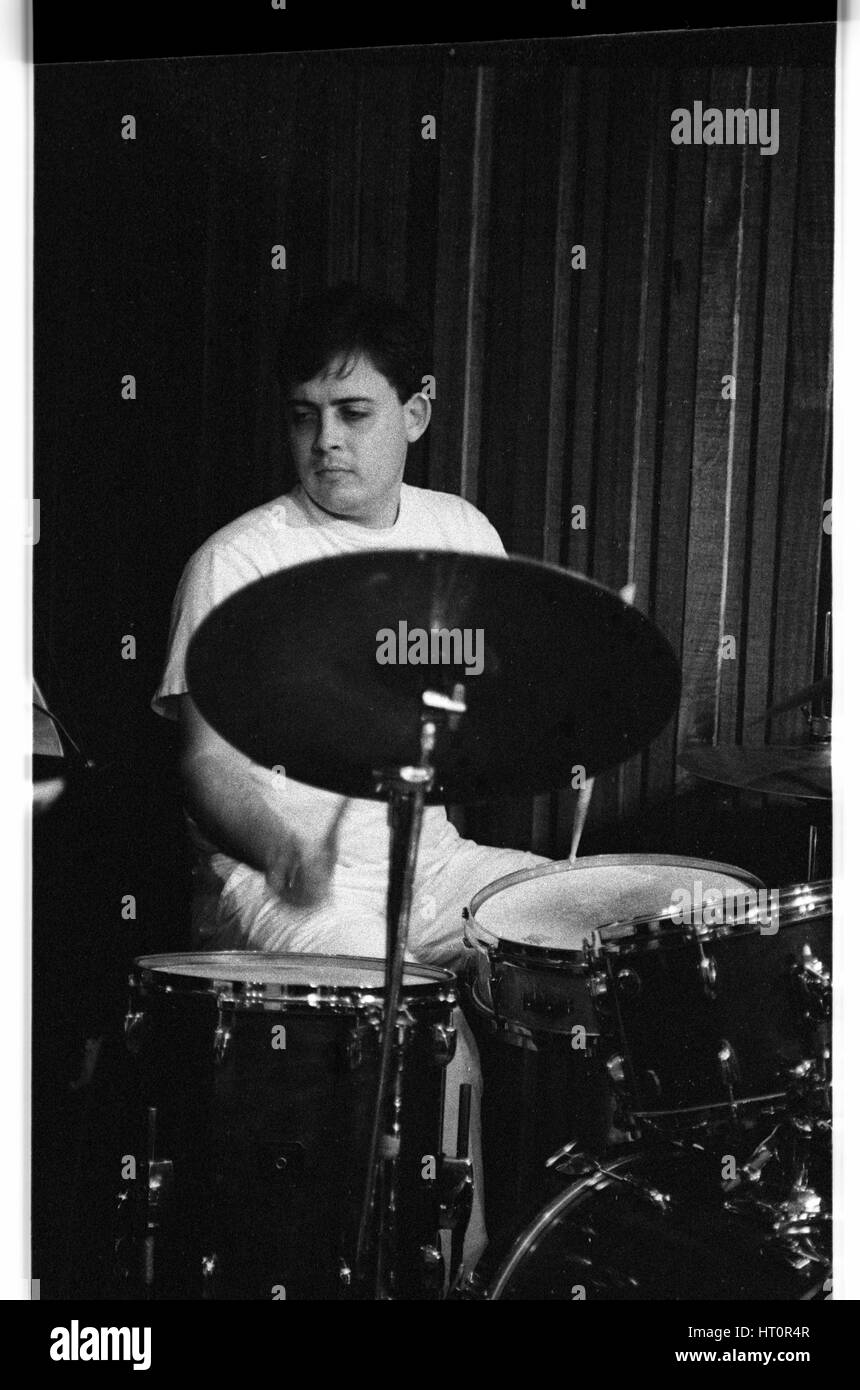 Clark Tracey, Bassschlüssel, Hoxton, London, 1989.  Künstler: Brian O'Connor. Stockfoto