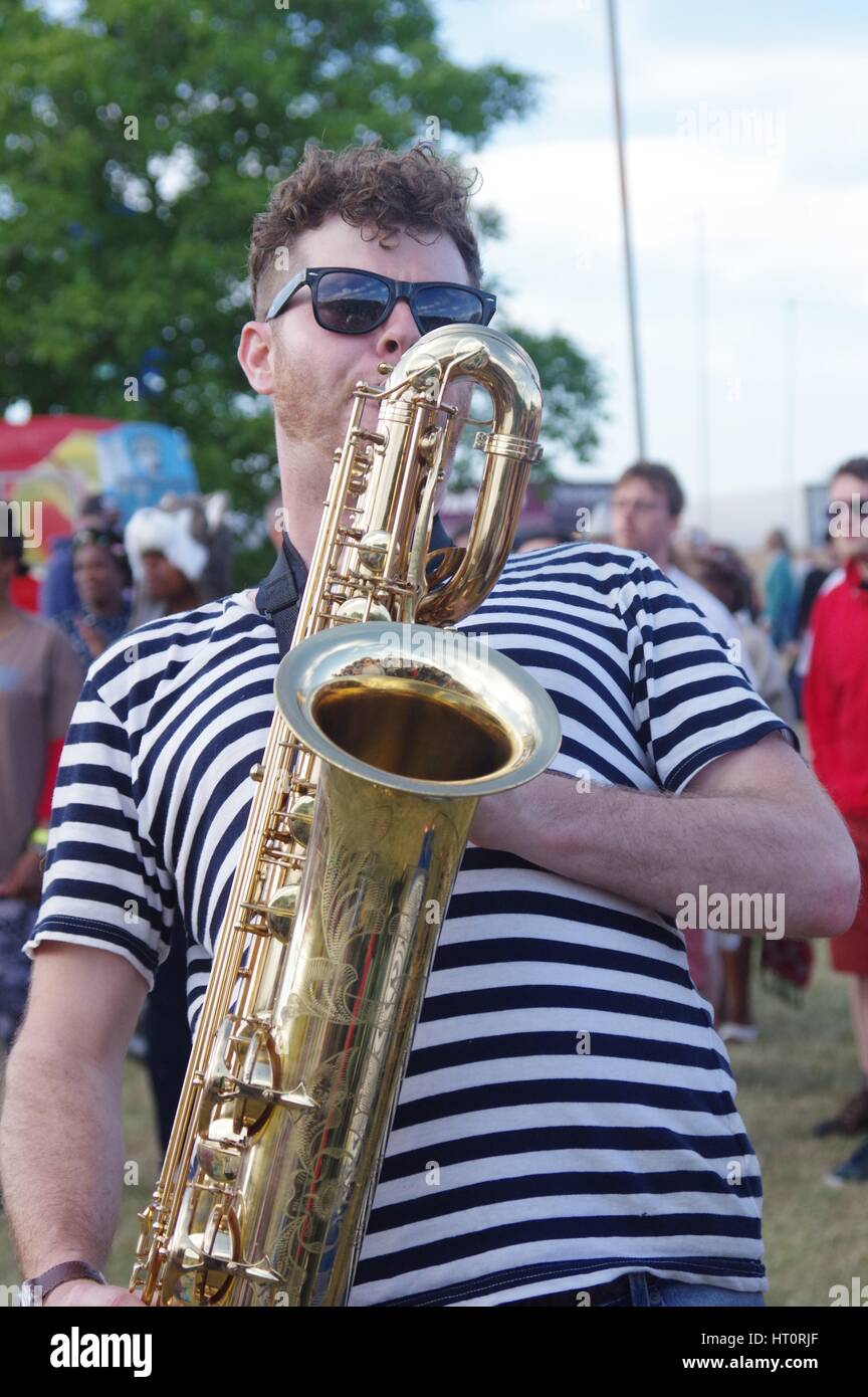 Liebe oberste Jazzfestival, Glynde Platz, East Sussex, Juli 2015. Künstler: Brian O'Connor. Stockfoto