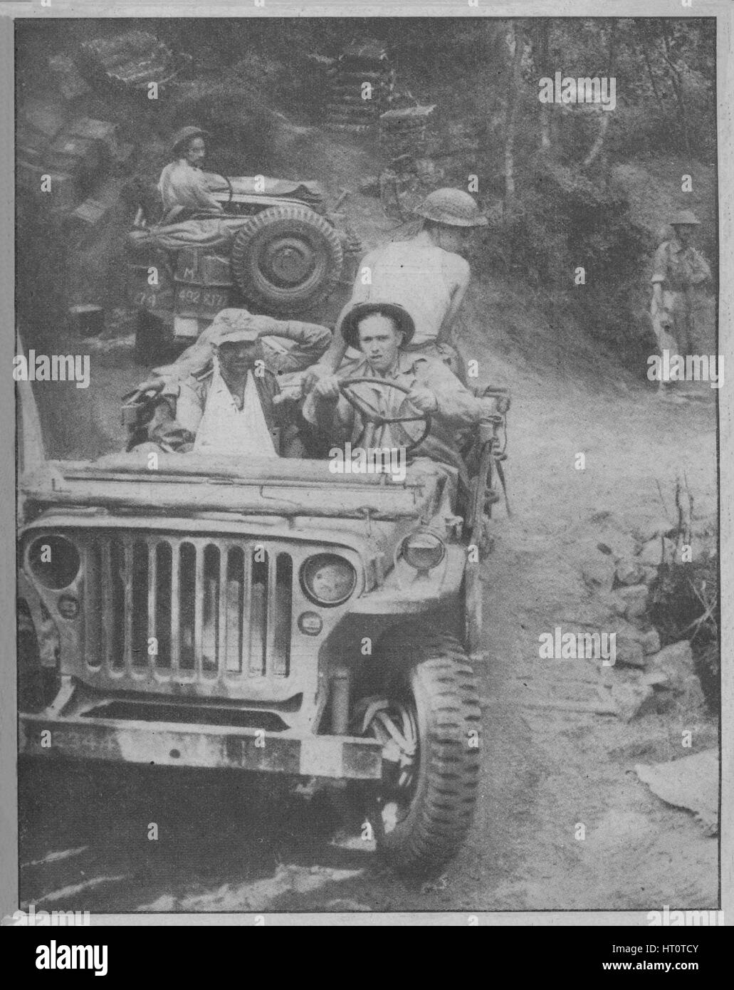 "Jeep-gedreht-Ambulanz", 1943-44. Künstler: unbekannt. Stockfoto