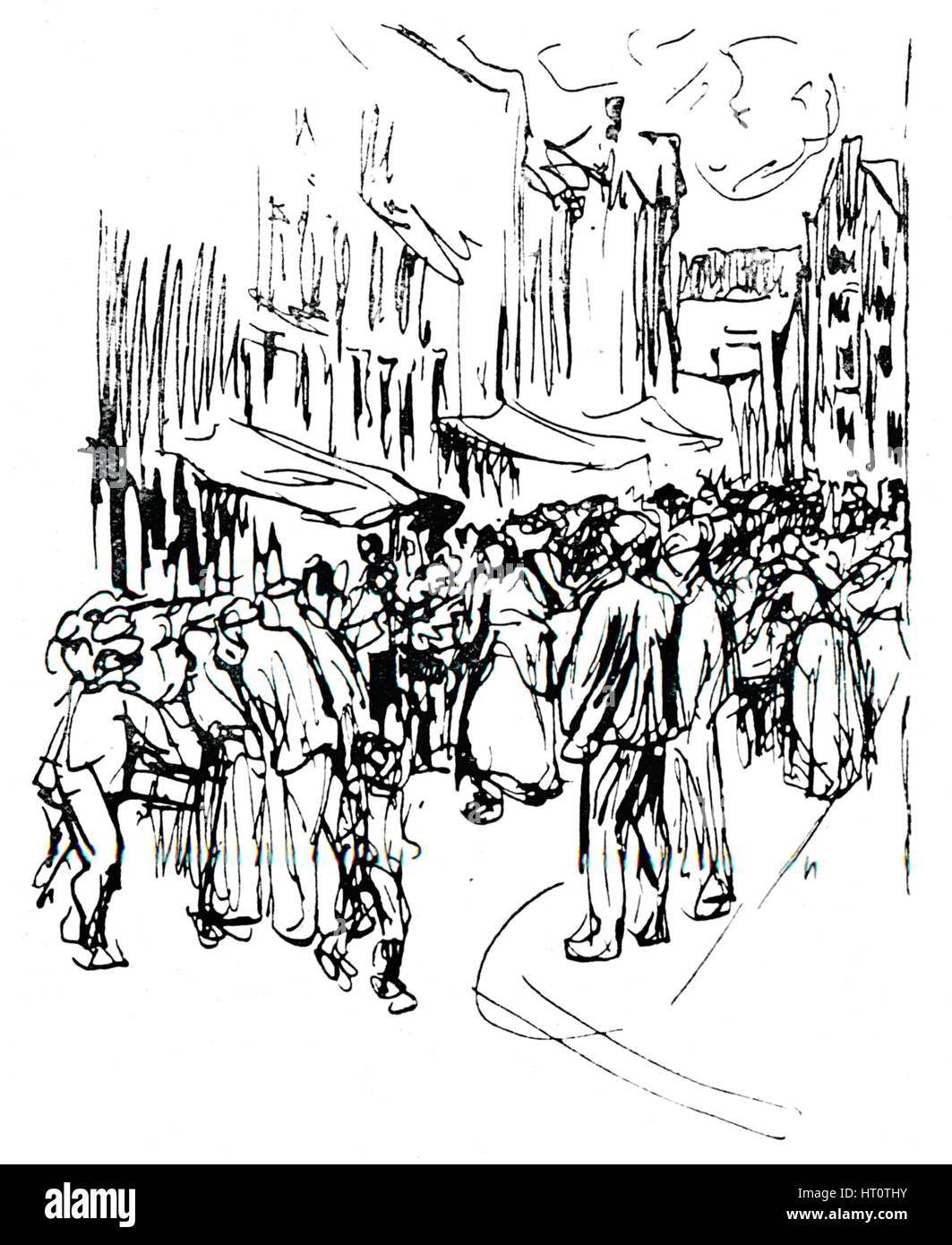 "Stift und Tinte zu studieren", c19th Jahrhundert. Künstler: Max Liebermann. Stockfoto