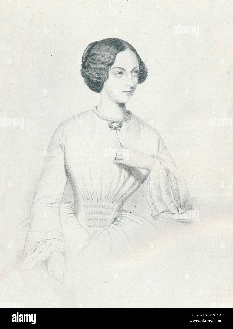 "Johanna Wagner", 1852. Künstler: Richard James Lane. Stockfoto