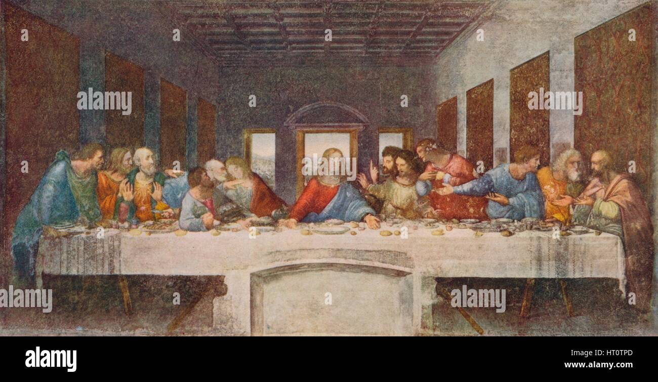 Das letzte Abendmahl", 1494-1498. Künstler: Leonardo da Vinci  Stockfotografie - Alamy