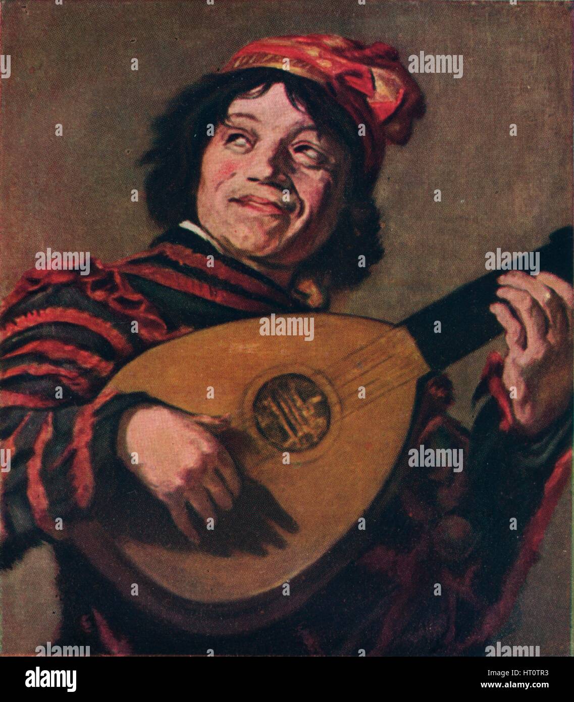 "Lautenspieler", 1623. Künstler: Frans Hals. Stockfoto