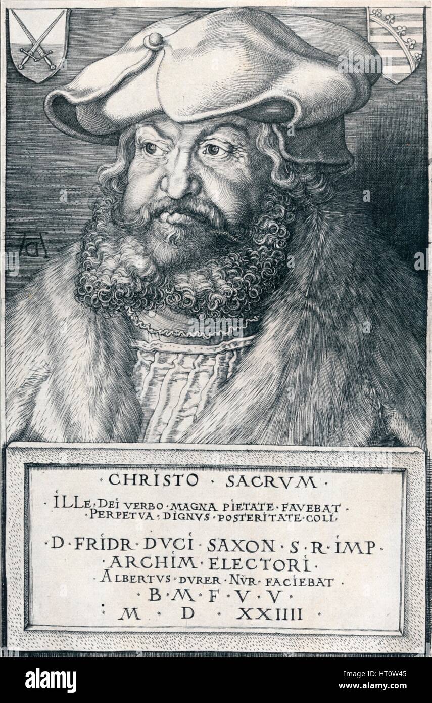 Portrait von friedrich iii oder friedrich der weise Fotos und