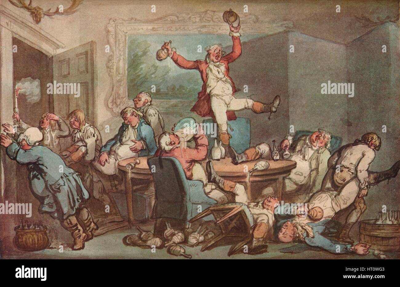 "Die Jagd Supper", c1780-1825. Stockfoto