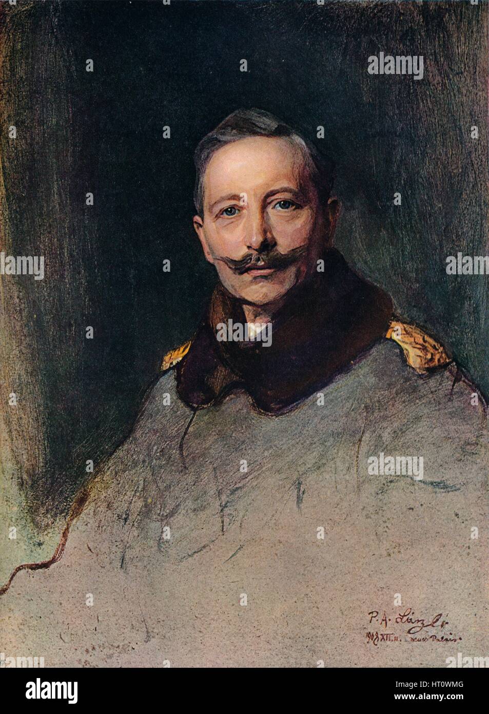 "Porträt von H.I.M. dem deutschen Kaiser", 1908. Künstler: Philip A de Laszlo. Stockfoto
