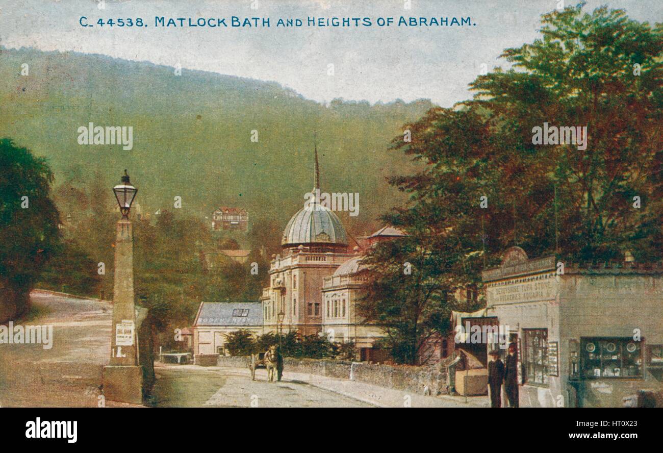Matlock Bath und die Höhen von Abraham, Derbyshire, c1905.  Künstler: unbekannt. Stockfoto