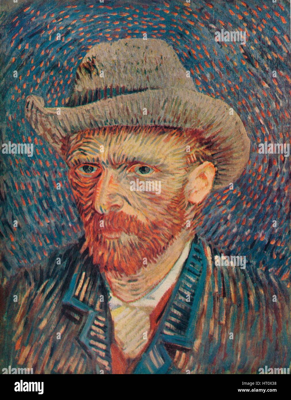 "Portrait De L'Artiste", 1887. Künstler: Vincent Van Gogh. Stockfoto