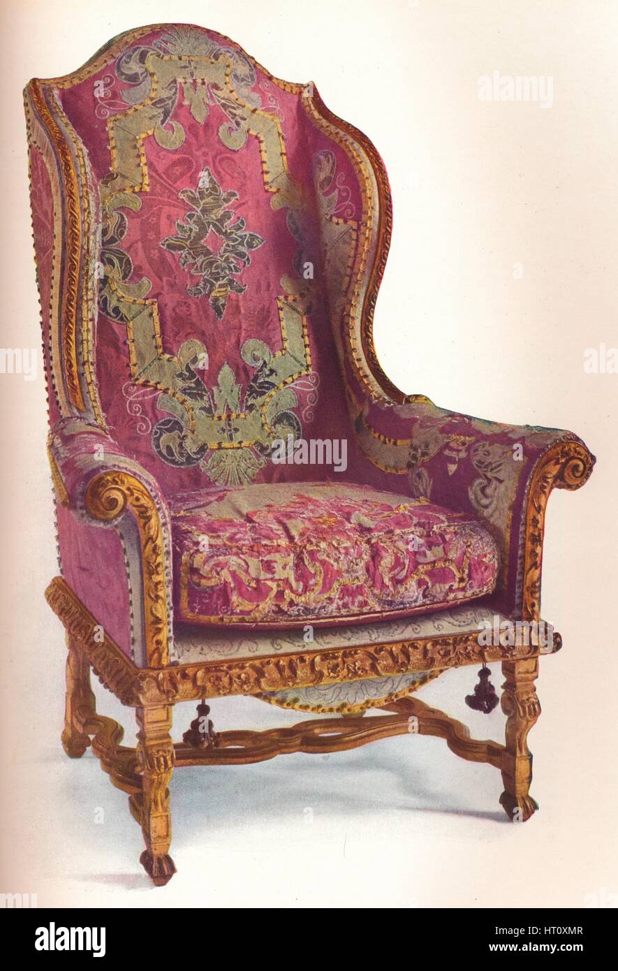"Gepolsterte geflügelten Arm Chair", 1939. Künstler: Otto Limited, unbekannt. Stockfoto