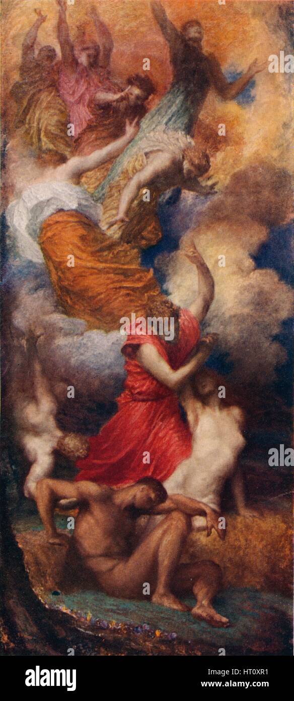 "Die Erschaffung Evas", 1882. Künstler: George Frederick Watts. Stockfoto