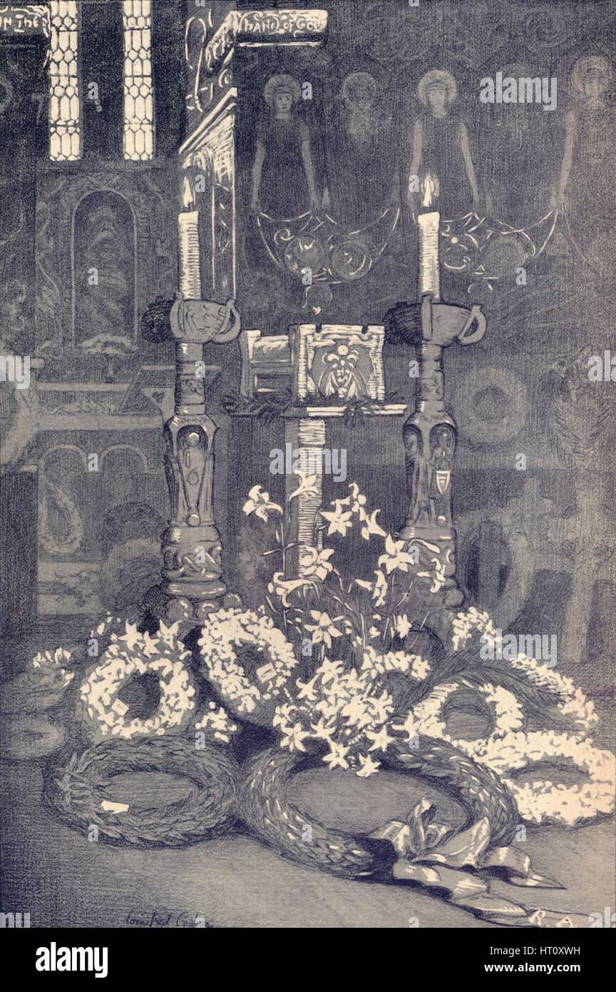 "Die zurückzuführen Sarg von G. F. Watt, R.A. Compton Grabkapelle, Donnerstag, 7. Juli 1904", c1904. Künstler: Winifred Cooper. Stockfoto