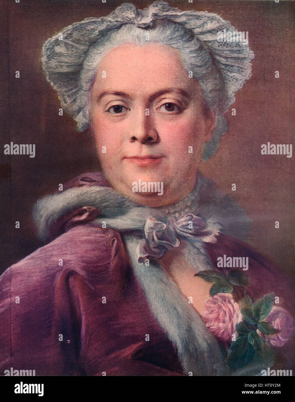 "Madame Valade", c1746. Künstler: Jean-Baptiste Perronneau. Stockfoto
