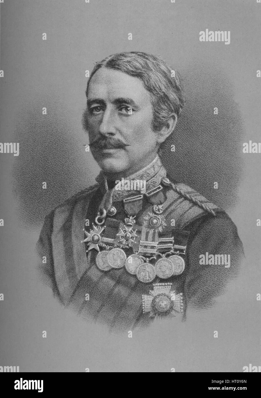 Generalleutnant Sir Garnet Joseph Wolseley, britischer Soldat, 1882 (1883). Künstler: unbekannt. Stockfoto