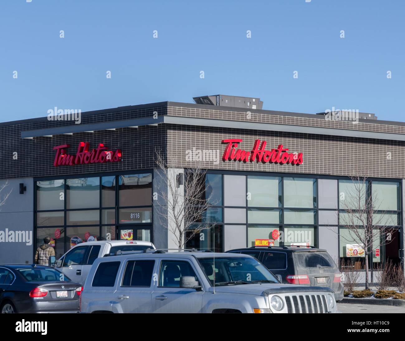 Ein Hortons Café in Calgary, Alberta, Kanada. Stockfoto