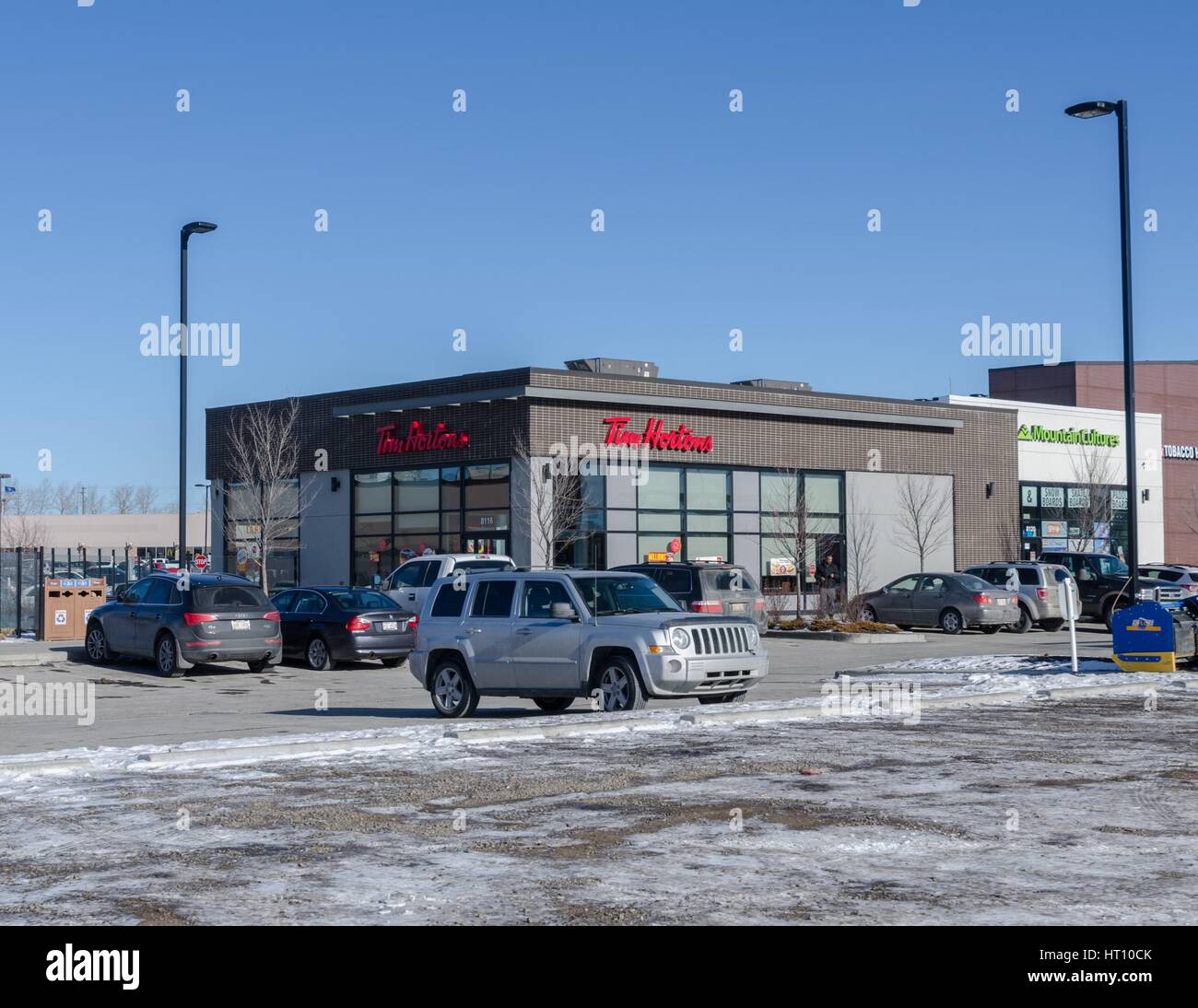 Ein Hortons Café in Calgary, Alberta, Kanada. Stockfoto