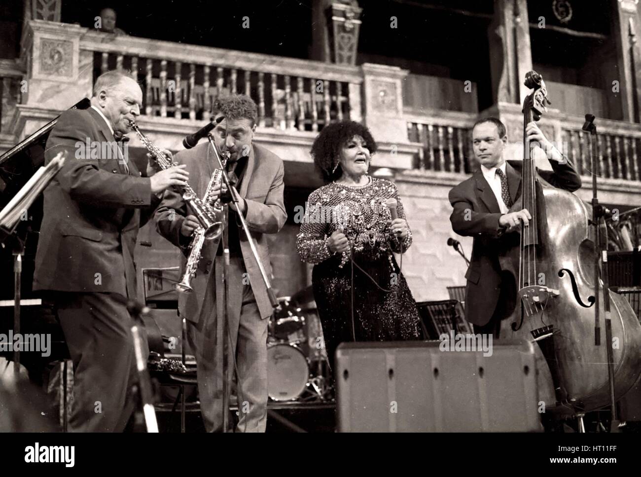 John Dankworth, Tim Garland, Cleo Laine und Alec Dankworth, Globus, London, 2000. Künstler: Brian O'Connor Stockfoto