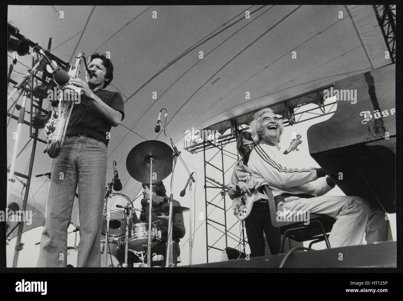 Das Dave Brubeck Quartet spielt auf dem Capital Radio Jazz Festival, London, Juli 1979. Künstler: Denis Williams Stockfoto