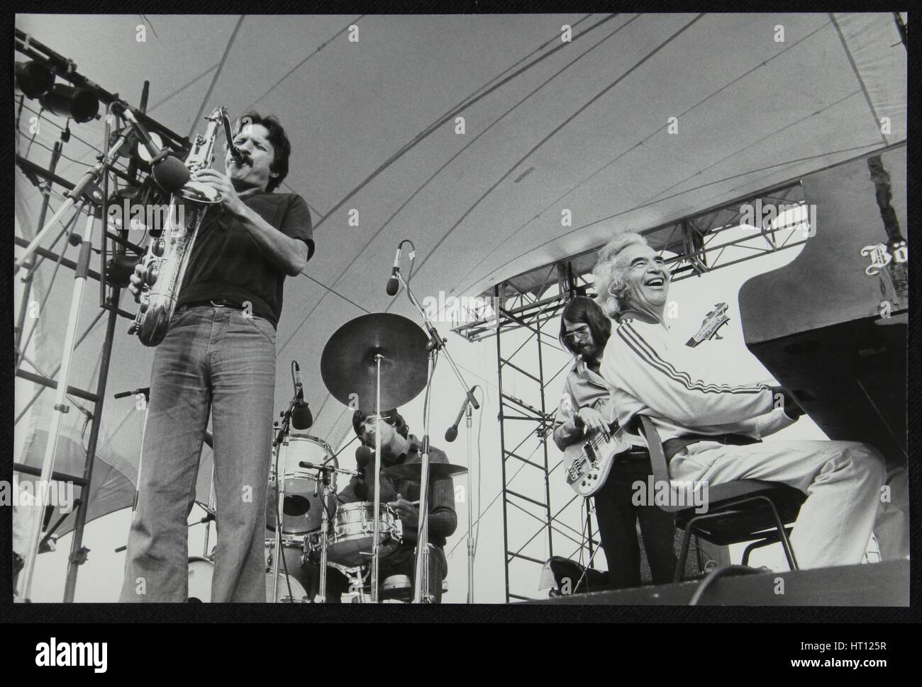 Das Dave Brubeck Quartet spielt auf dem Capital Radio Jazz Festival, London, Juli 1979. Künstler: Denis Williams Stockfoto