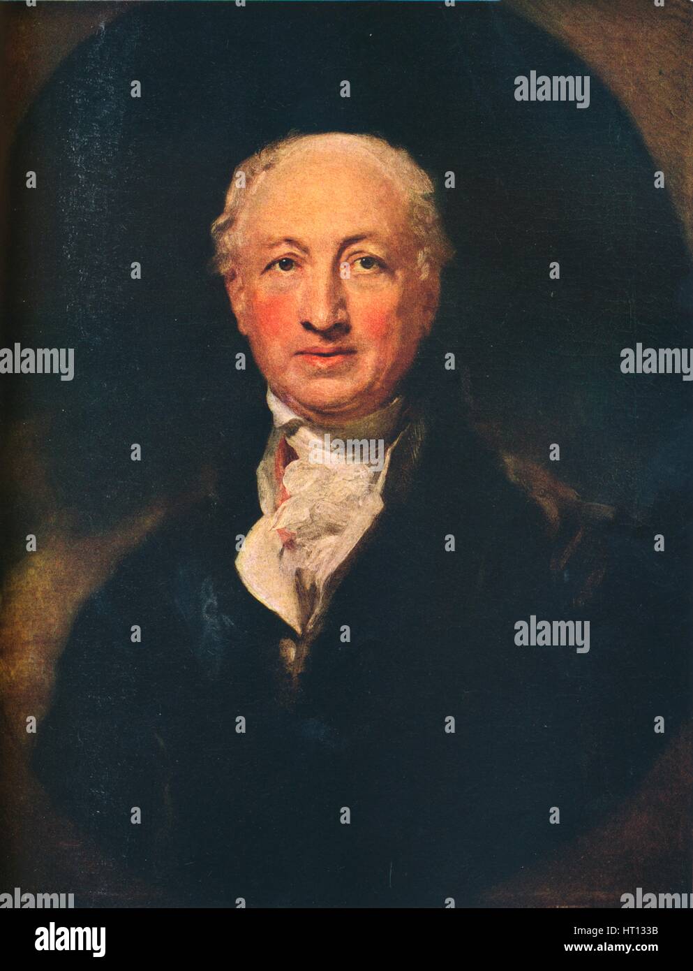 George Dance der jüngere englischer (1741-1825), Architekt, Landvermesser und Porträtist, 1798. (1914). Künstler: Thomas Lawrence Stockfoto