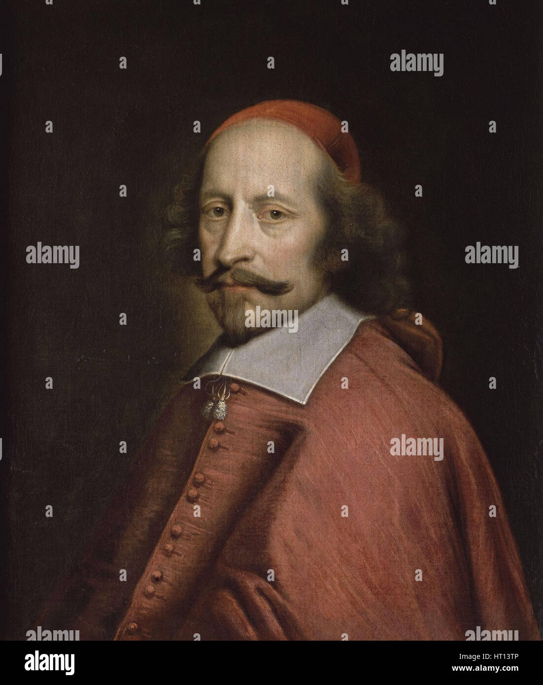 Porträt von Kardinal Mazarin 1661. Künstler:-Mignard, Pierre (1612-1695) Stockfoto