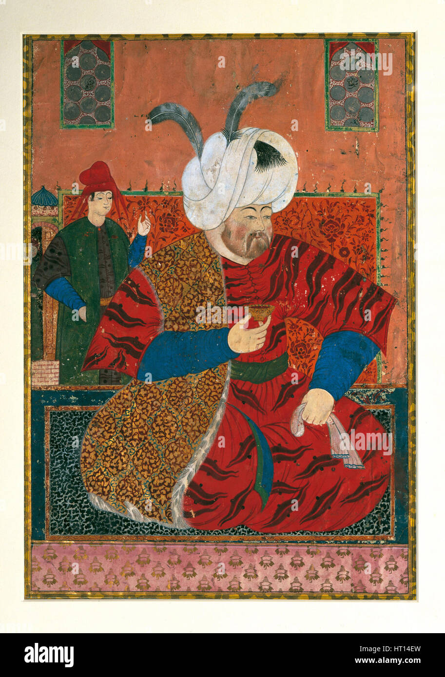 Porträt von Selim II (1524-1574), Sultan des Osmanischen Reiches, zwischen 1570 und 1590. Künstler: anonym Stockfoto