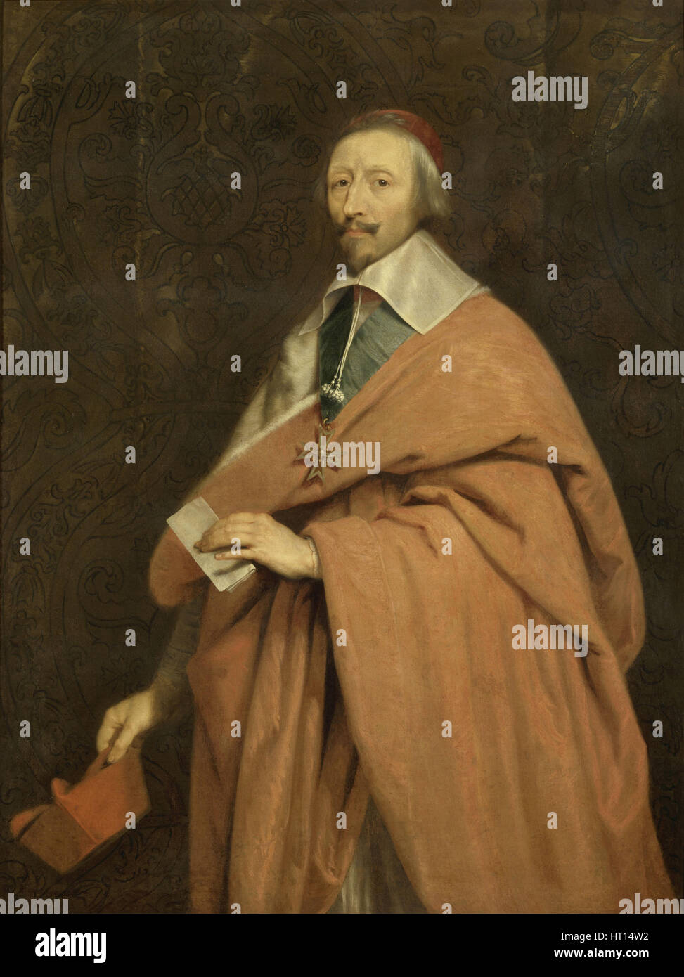 Kardinal de Richelieu, ca 1639. Künstler: Champaigne, Philippe de (1602-1674) Stockfoto