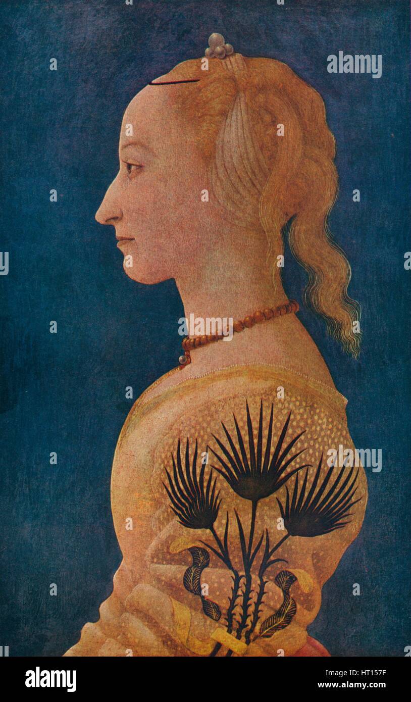 "Portrait of a Lady", c1465. Künstler: Alesso Baldovinetti. Stockfoto