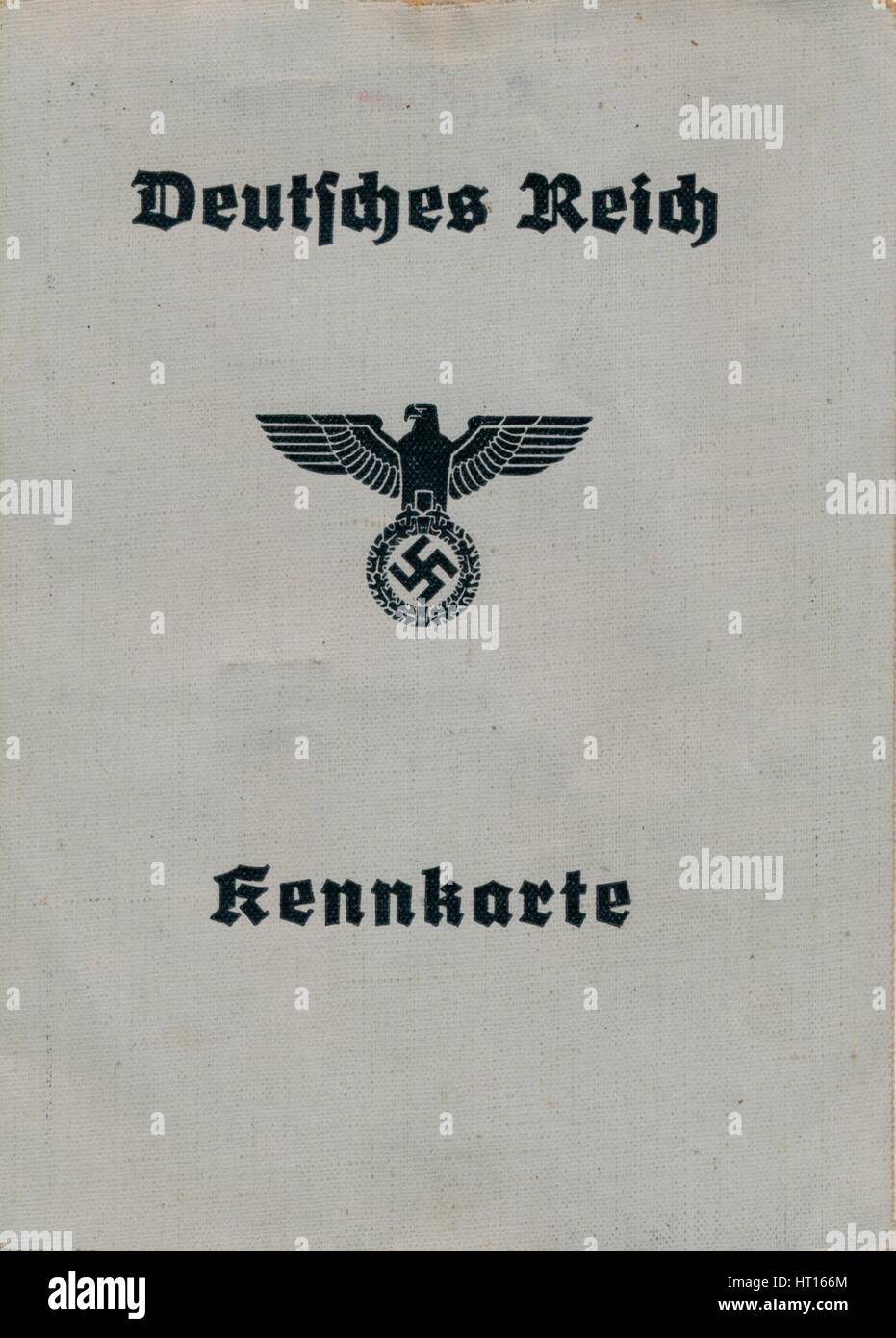 Abdeckung eines Nazi-deutschen Personalausweises c1944. Künstler: unbekannt. Stockfoto