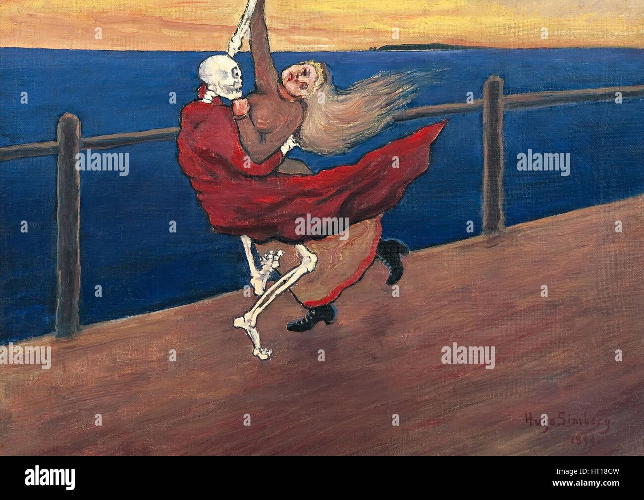 Tanz des Todes, 1899. Künstler: Simberg, Hugo (1873-1917) Stockfoto