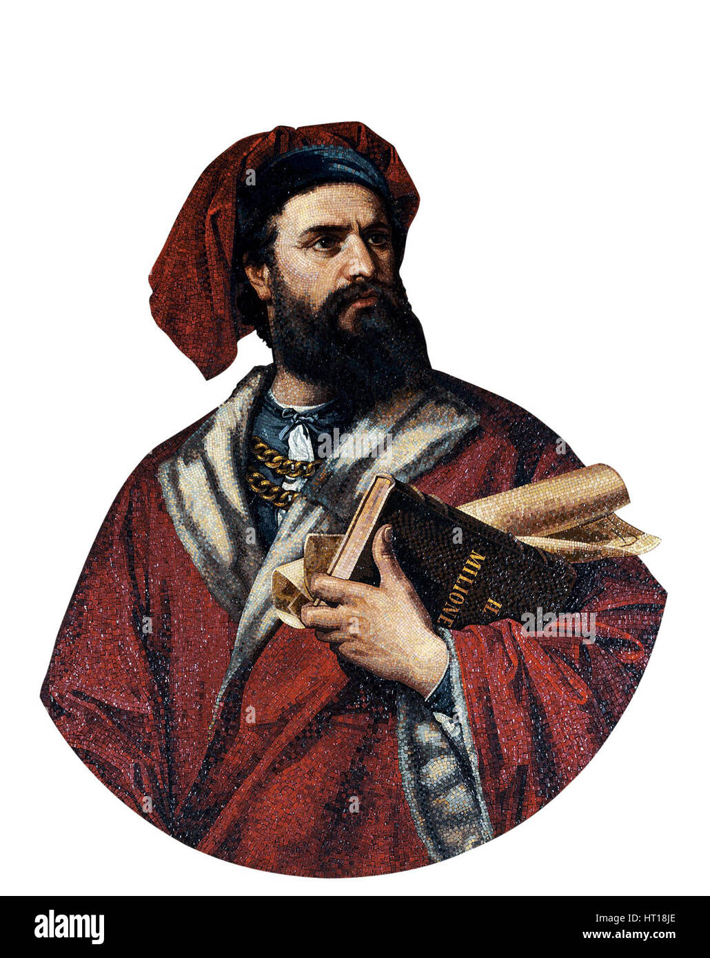 Marco Polo, 1867. Künstler: Podio, Enrico (aktive 1860er Jahre) Stockfoto