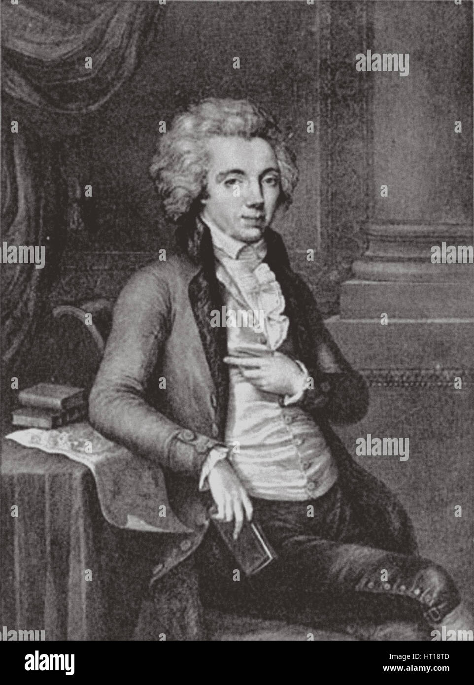 Porträt des Grafen Pavel Martynovich Skavronsky (1757-1793), 1791. Künstler: Morghen, Guglielmo (1758-1833) Stockfoto