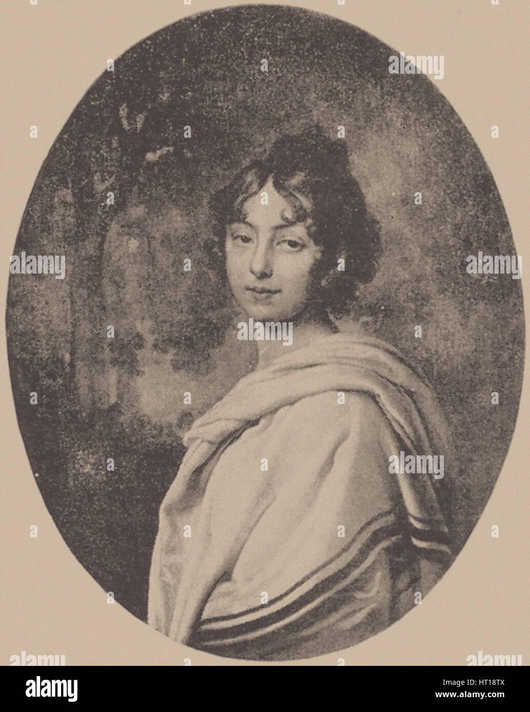 Porträt der Gräfin Maria Pavlovna von Pahlen, geb. Skavronskaya, c. 1810. Künstler: anonym Stockfoto
