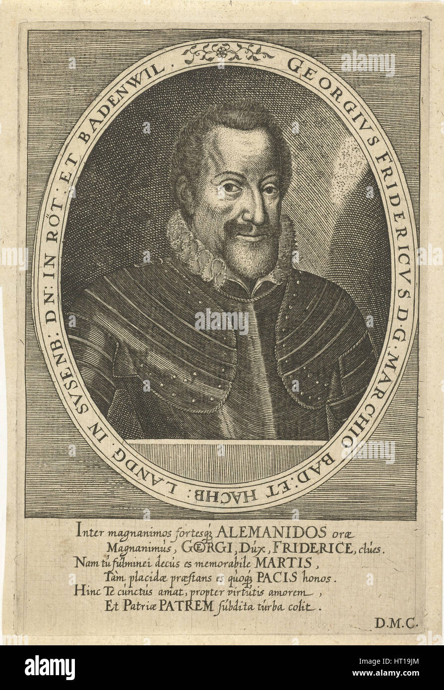 Georg Friedrich von Baden-Durlach (1573-1638), um 1610. Künstler: Kustos, Dominicus (1560-1612) Stockfoto