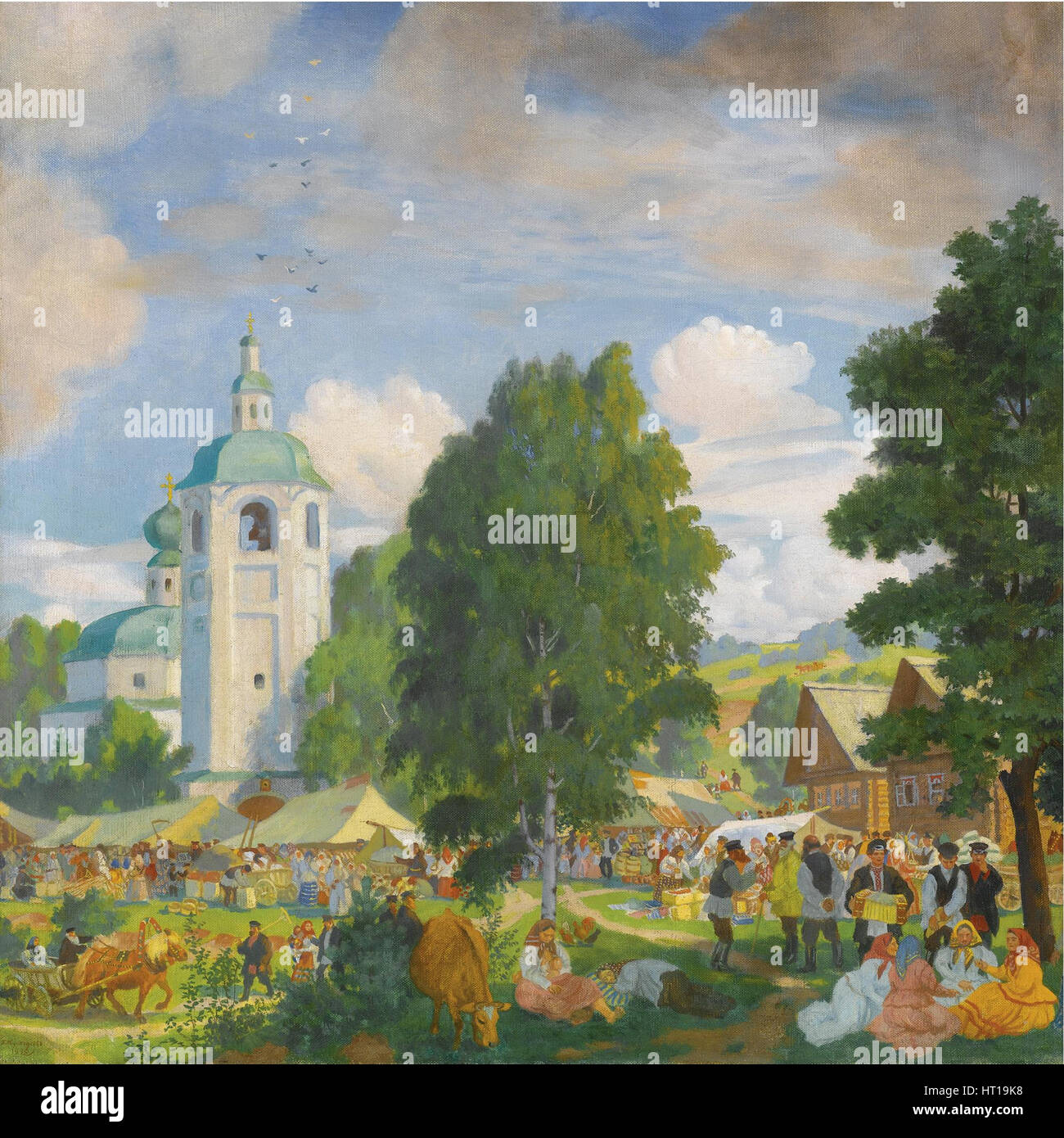 Die Kirmes, 1920. Künstler: Kustodijew, Boris Michaylovich (1878-1927) Stockfoto
