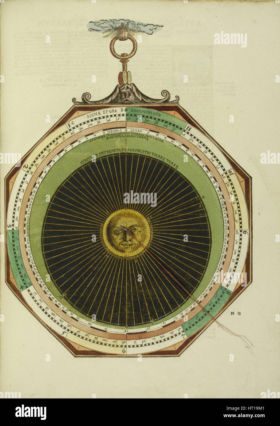 Astronomicum Caesareum, 1540. Künstler: Apian (studierte), Peter (Petrus) (1495-1552) Stockfoto