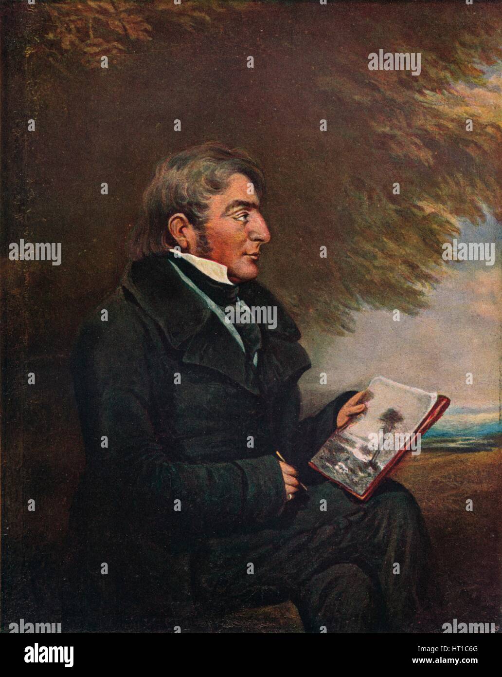 "Portrait der JMW Turner", c1841 (1904). Künstler: Charles Turner. Stockfoto