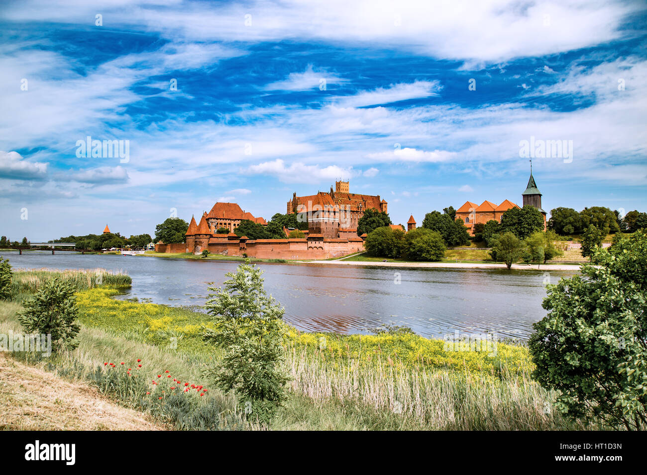 Marienburg, Marienburg, die größte mittelalterliche gotische Burg der Auftrag des Deutschordens (Ordensritter) in Polen. Stockfoto