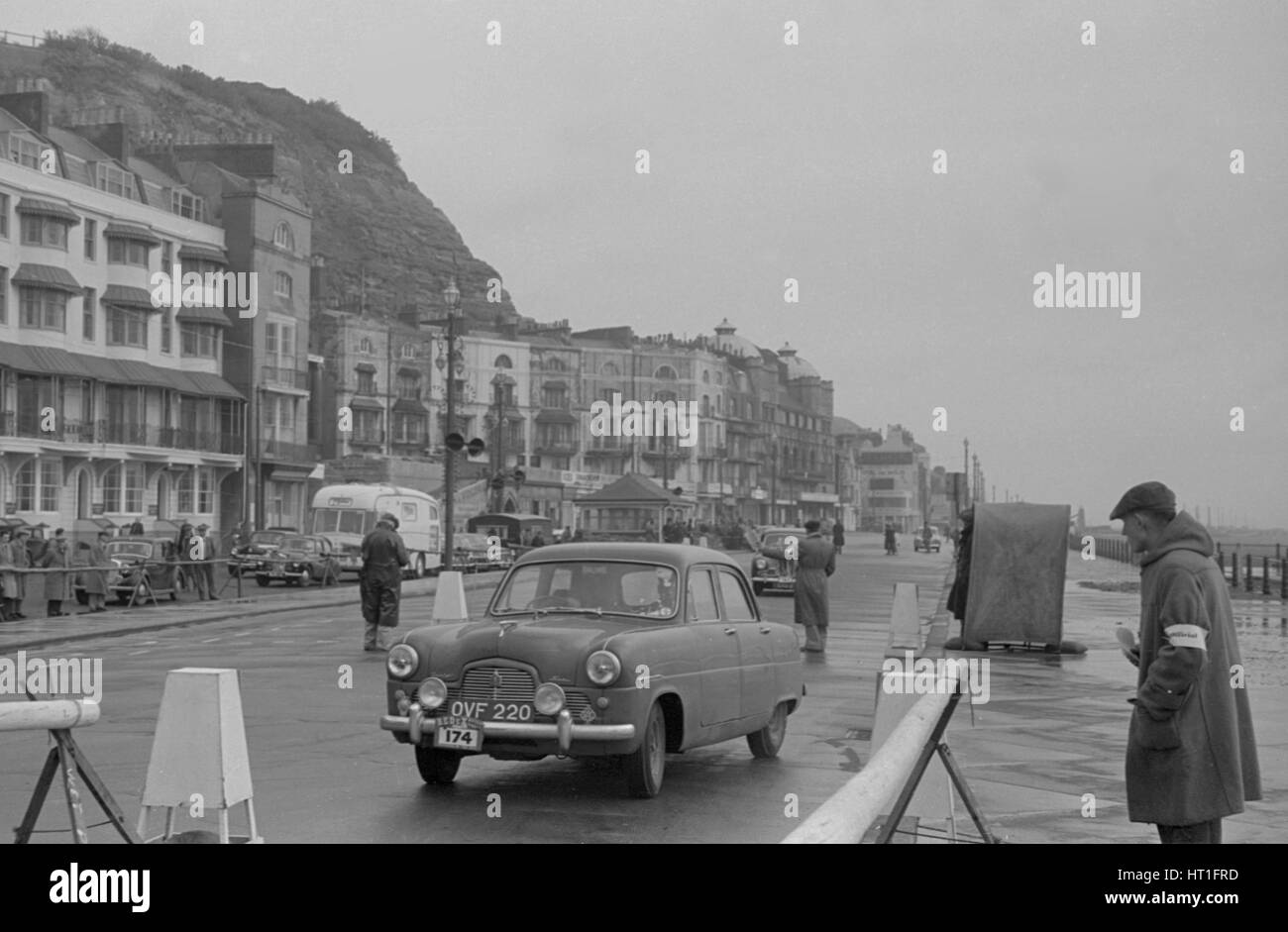Ford Zephyr, J.Risk und P.Wren 1954 Redex Rallye. Stockfoto