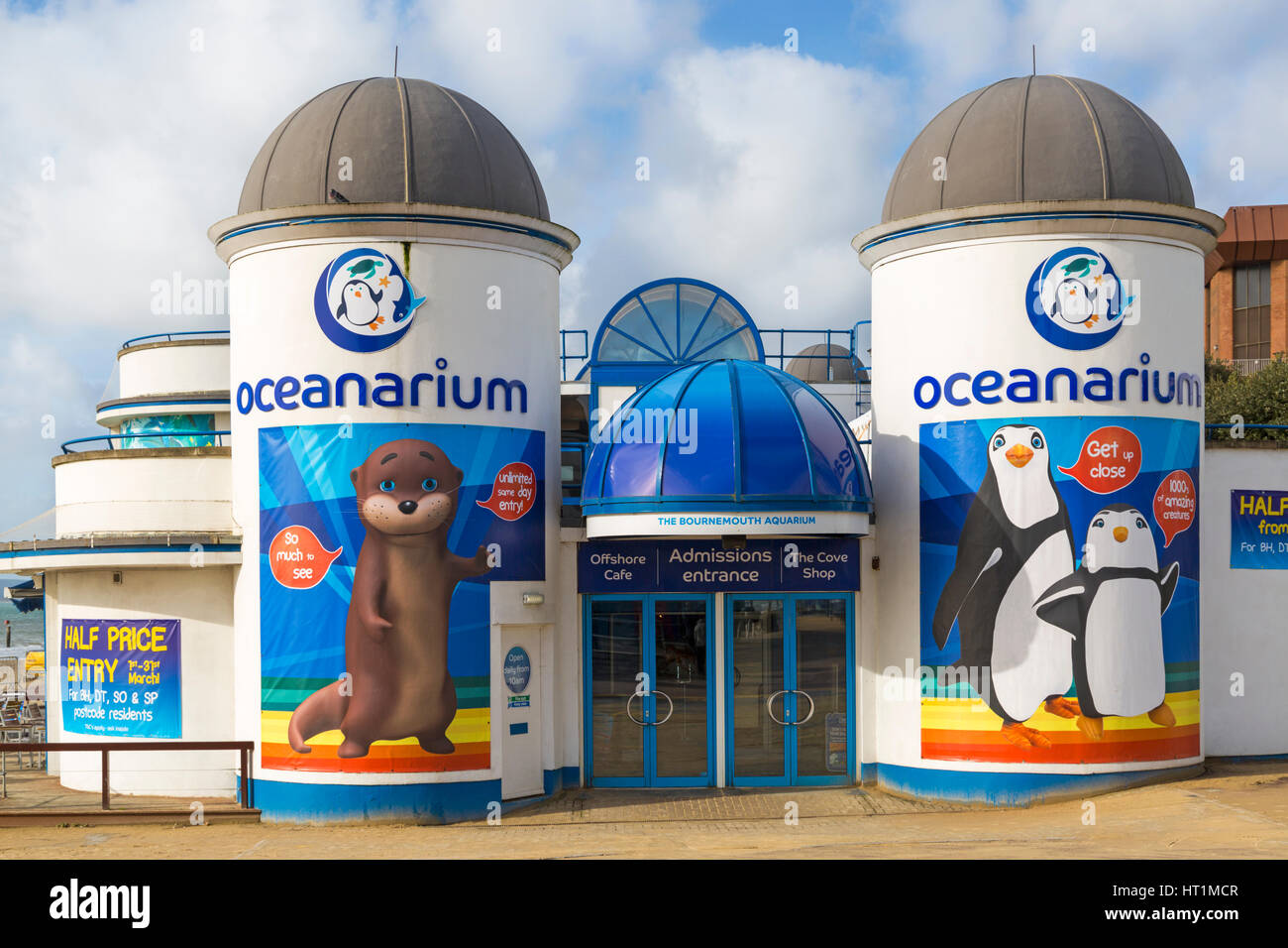 Oceanarium das Bournemouth Aquarium am Pier Approach, Bournemouth, Dorset, UK im März Stockfoto