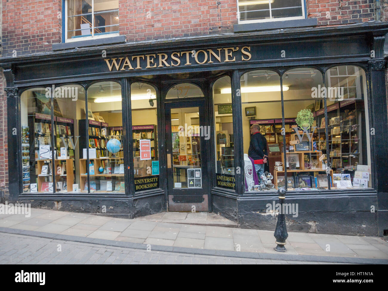 Waterstones Buchladen in Durham City Center, England, UK Stockfoto