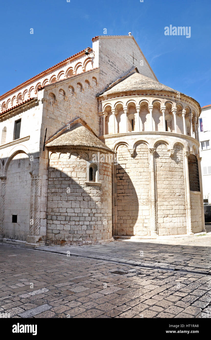 Kirche Sankt Donatus romanischen Stil. Zadar, Kroatien Stockfoto