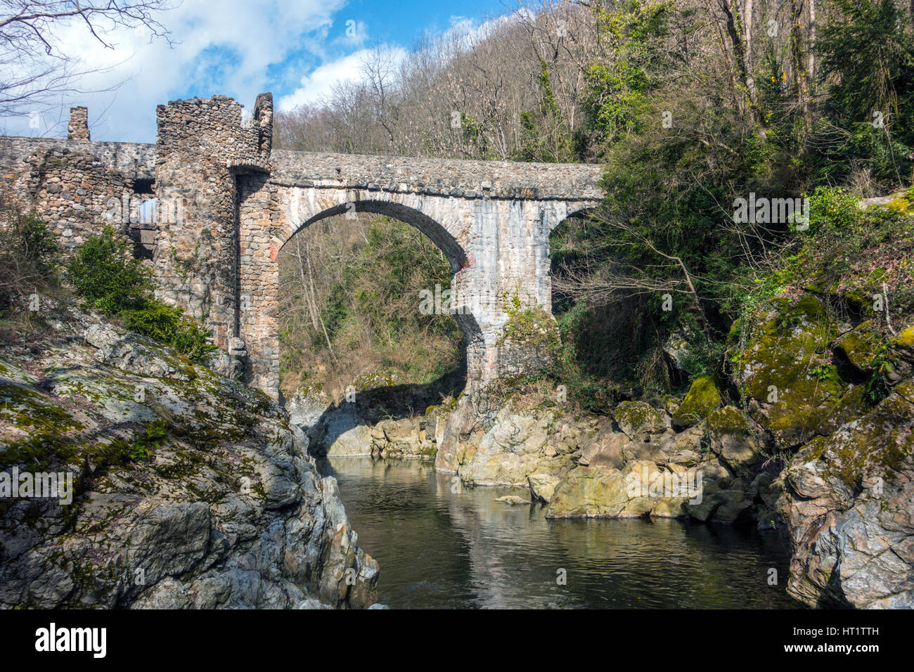 Pont du Diable, Ariege. Frankreich Stockfoto