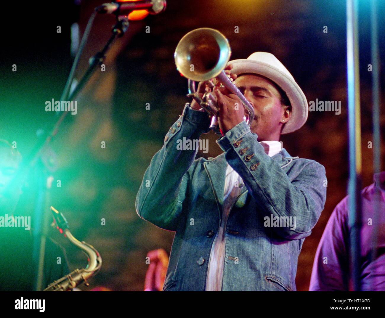 Roy Hargrove, Brecon Jazz Festival, Brecon, Powys, Wales, August 2005. Künstler: Brian O'Connor. Stockfoto