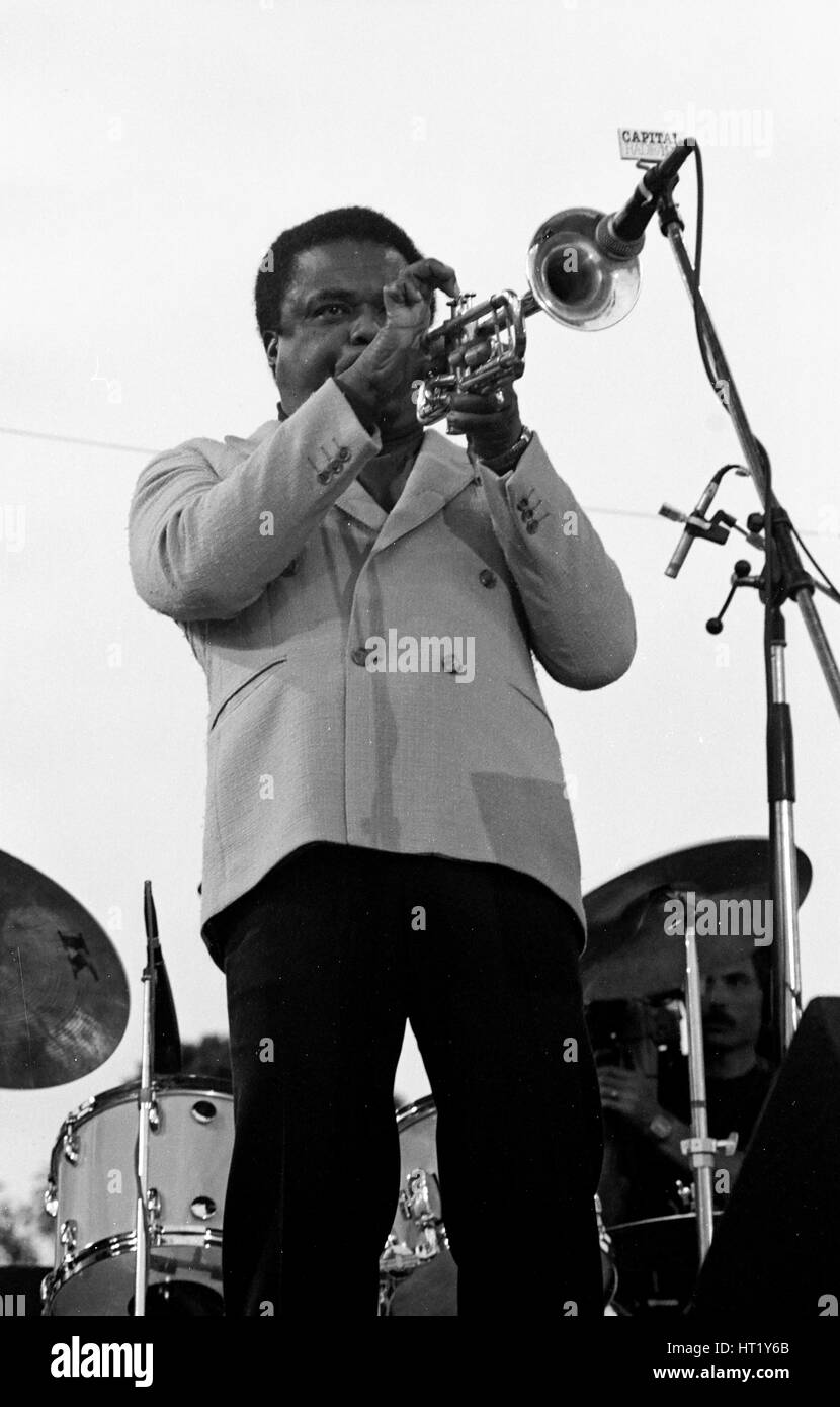 Freddie Hubbard, Knebworth Jazzfestival, Hertfordshire, Juli 1982. Künstler: Brian O'Connor. Stockfoto
